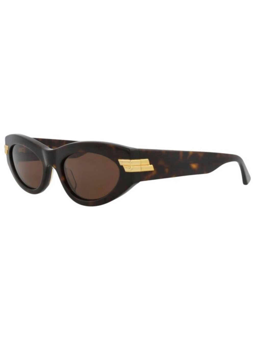 New Bottega Veneta Women's Sunglasses Cat Eye Acetate Frame Havana Havana Brown